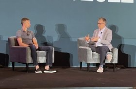 Juergen Kallinger, vice president and head of reporting and analytics at HP, speaks at ThoughtSpot Beyond 2022.