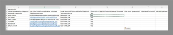 Azure portal bulk-add users
