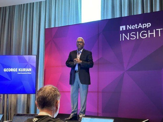 NetApp CEO George Kurian at NetApp Insight 2024.