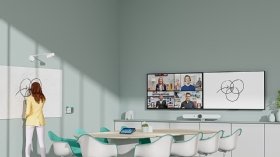 The Logitech Scribe camera