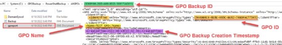Group Policy Object name