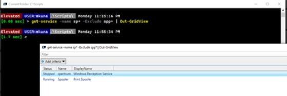 Out-Gridview cmdlet