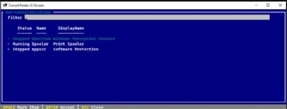 Out-ConsoleGridview cmdlet