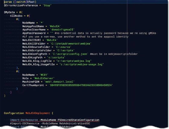 WebJEA deploy script