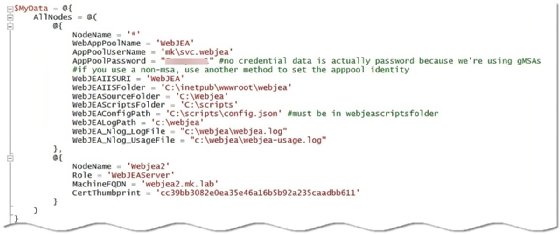 WebJEA configuration