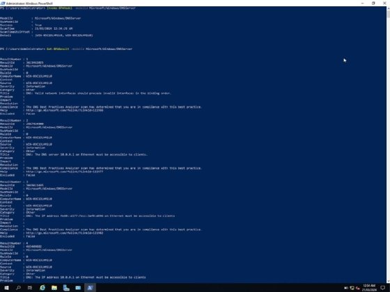 PowerShell BPA scan output
