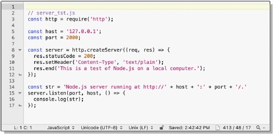 Node.js example