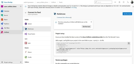 Connect to the NuGet feed