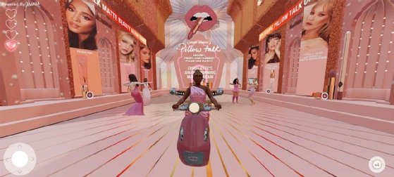 Image of avatars shopping in a virtual store using the Obsess platform.