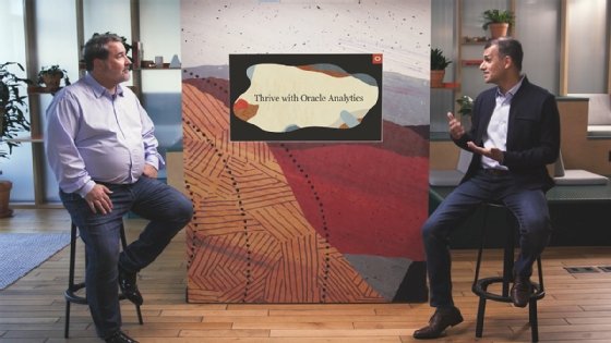 Oracle's Joey Fitts (left) and T.K. Anand.