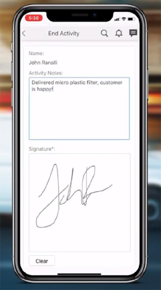 Oracle CX mobile app