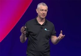 Screenshot of AWS's Pasquale DeMaio presenting at re:Invent 2024