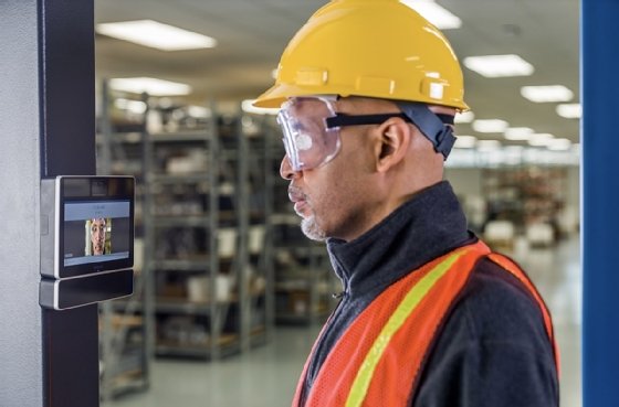 Paychex time clock uses iris scan and facial recognition. 