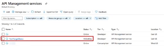 Create an API in Azure Portal - step 4