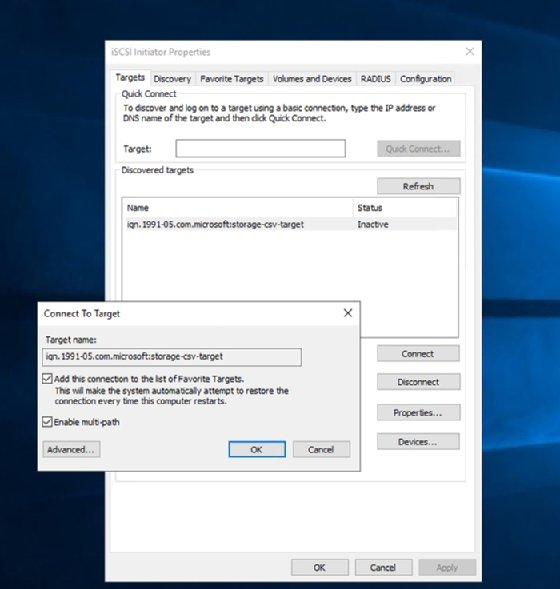 Select Enable multi-path for the target