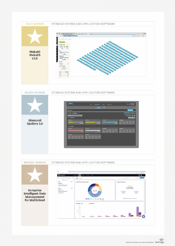 Storage system and application software 2020 POY