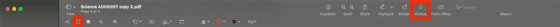 A screenshot from Preview on macOS that shows how users can select a signature