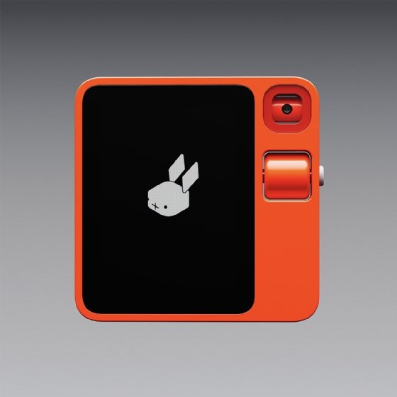 A front view of the Rabbit R1.