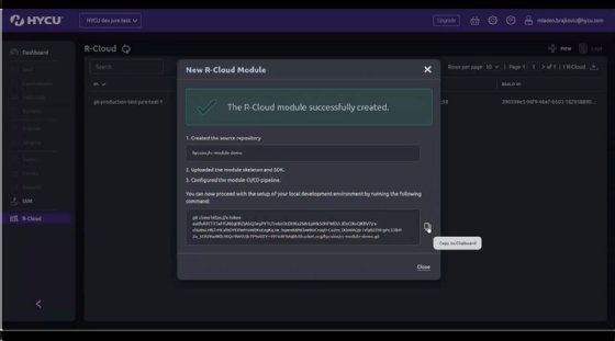 A screenshot of the HYCU R-Cloud GenAI capabilities to create SaaS protection.