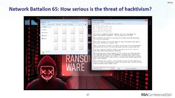 Recorded Future highlighted the pro-Ukraine hacktivist group known as Network Battalion 65 as a credible threat capable of highly effective attacks.