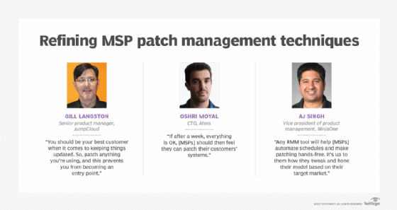 Refining MSP patch management techniques