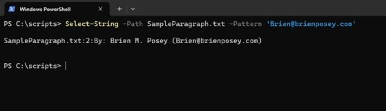 Search a text file using the Select-String command.