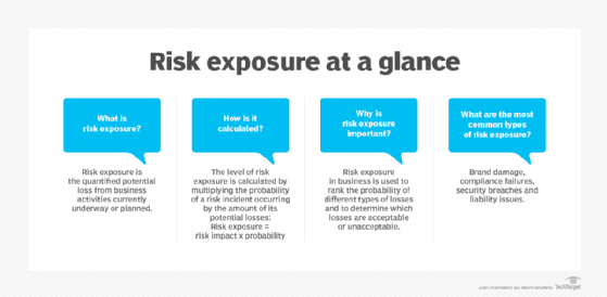Graphic summarizing what risk exposure is and why it is important.
