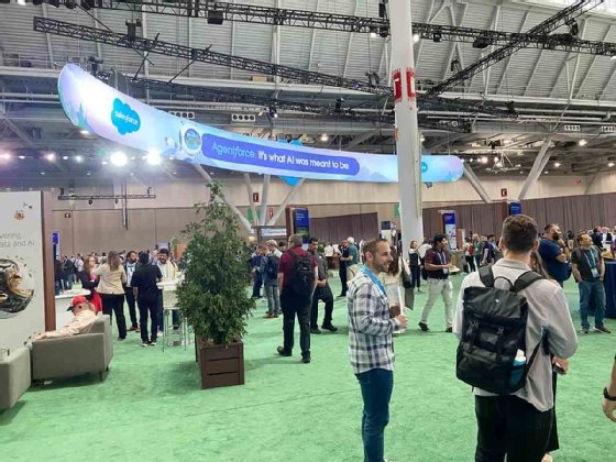 Agentforce Boston exhibition floor photo