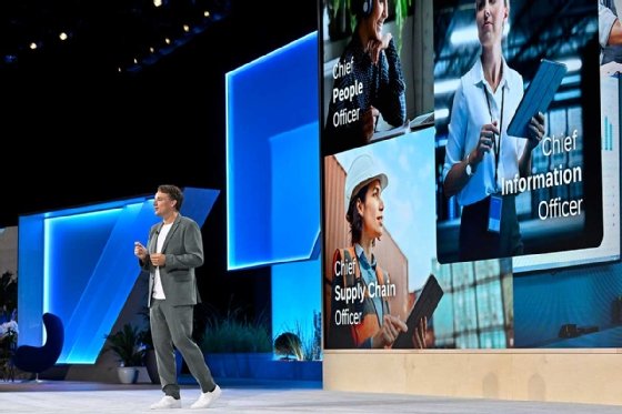 SAP CEO Christian Klein speaking at the SAP Sapphire 2023 conference.