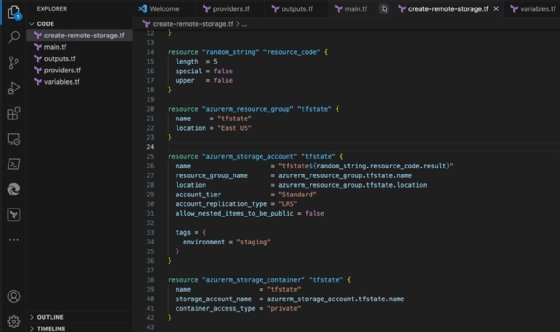 Screenshot of governance features within Terraform