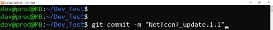 Git commit screenshot