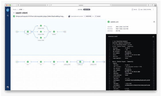 Drone CI user interface