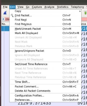 Wireshark application preferences (Linux) screenshot