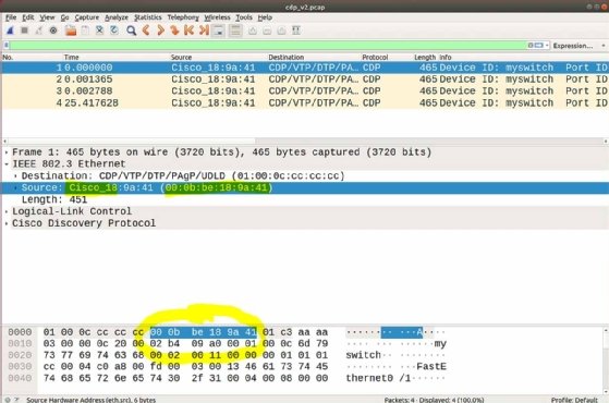 Screenshot of Wireshark OUI data in GUI application