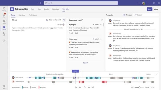 Microsoft Viva Sales with Seismic integration demo screenshot