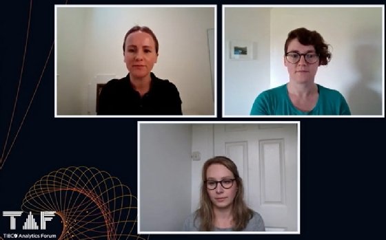 The Scottish Environmental Protection Agency's Claire Neil (top left), Roisin Murray-Williams (top right) and Lauren Fuller