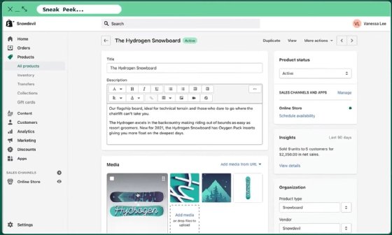 Shopify CMS sneak peek