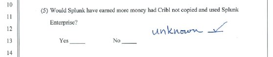 Splunk Cribl verdict screenshots