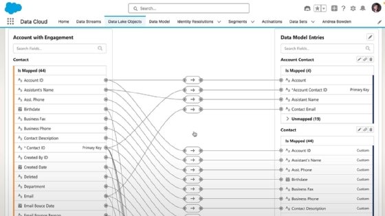 View of how Salesforce Data Cloud and AI-driven Einstein 1 work together.