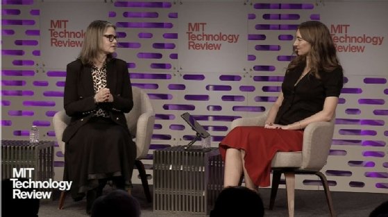 Colette Stallbaumer, co-founder of Microsoft Worklab and general manager of Microsoft 365 Copilot, speaks at EmTech MIT 2025. 
