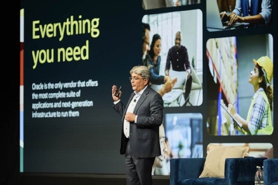 Steve Miranda, executive vice president for applications development at Oracle, at Oracle CloudWorld 2024.
