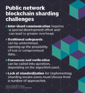Public network blockchain sharding challenges