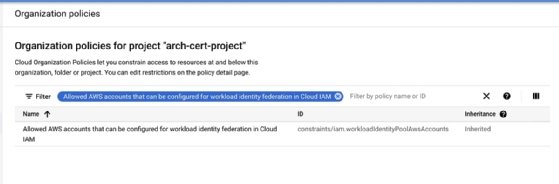 Change the policy constraint in Google Cloud