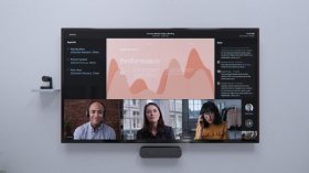 A Microsoft Teams Rooms meeting