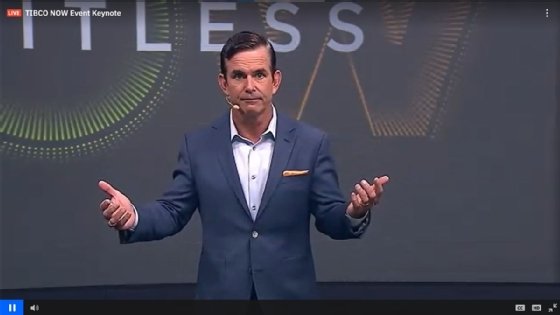 Tibco CEO Dan Streetman speaks during the vendor's virtual user conference in 2021