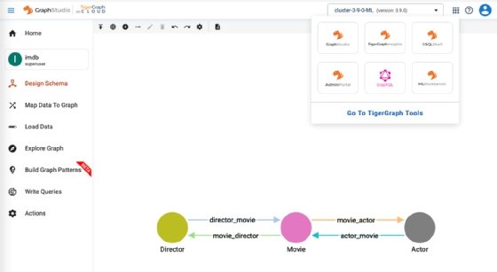 A sample TigerGraph Cloud screenshot