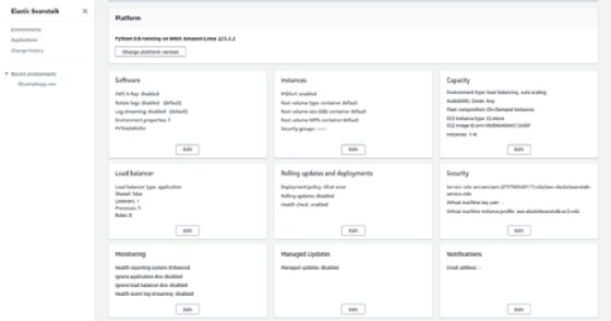 Beanstalk configuration setting options