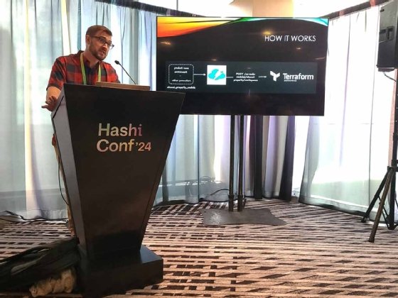 Travis Rutledge at HashiConf 2024