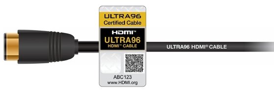 A photo of an Ultra96 HDMI cable.