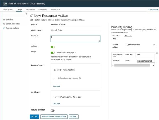 vRA8 Resource Action